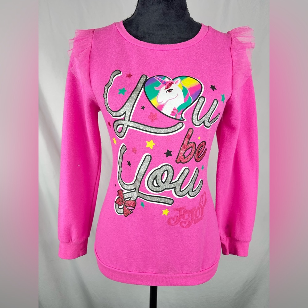 JoJo Siwa Pink Unicorn Sweater with Tulle